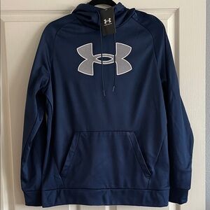Under Armour Dark Blue Pullover with Logo NWT - Mens size M